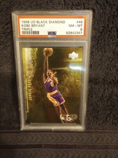 1998 KOBE BRYANT UPPER DECK BLACK DIAMOND #46 TRIPLE GOLD ‘d/1500 PSA 8 NR-MT!!