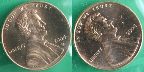 2004 P and D Lincoln Cent 2-Coin from US Mint Set UNC Cello One Cent Penny Set Cover
