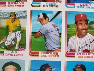 RARE 1982 Topps TRADED Baseball Uncut Complete Sheet Set Cal Ripken Jr RC Rookie - Picture 1 of 6