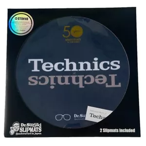 Dr Suzuki Vs Technics Limited Edition 50th Birthday 12” Slipmats, pair - Blue - Picture 1 of 2