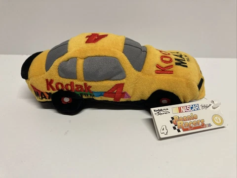 1998 Nascar 8” Beanie Racer Bobby Hamilton Kodak Max Auto Plush #4 Beanbag Car Cover