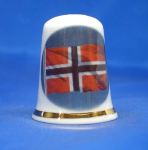 Birchcroft Fingerhut -- Flaggen der Welt -- Norwegen -- Gratis Kuppelbox - Bild 1 von 3