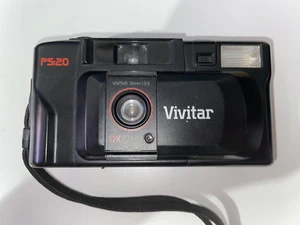 Vivitar PS:20 Film Camera Point & Shoot 35mm 1:5.6 Not Working. For Parts Only - Imagen 1 de 9