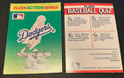 1990 Fleer Baseball Sticker Card Los Angeles Dodgers Retro 80's Logo LA Vintage