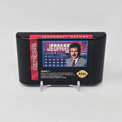 Jeopardy! Deluxe (Sega Genesis) Cartridge TESTED - Image 1 of 2