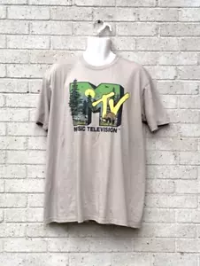 MTV Brown Bear T-Shirt Herren XL Musik Fernsehen Rock n Roll Berge - Bild 1 von 7