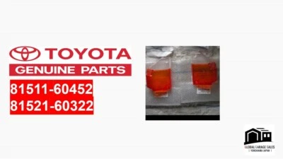 Juego de lentes de luz de señal de giro delantera izquierda+derecha Toyota Land Cruiser 70 piezas originales OEM Foto 1 de 4