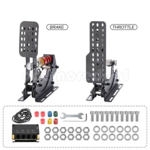 2 Pedal Set Sim Pedals (Throttle+Brake)+USB Controller for PC Sim Racing Games - Picture 1 of 1