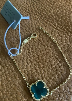 "Brazalete Mia Fiore Italia Diadema Chapado en Oro 18Kt Plata de Ley Talla 6.5""+1""NUEVO CON ETIQUETAS Foto 1 de 4