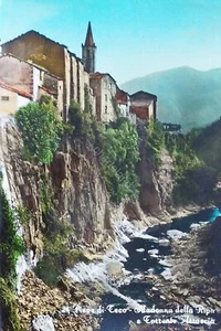 Cartolina - Pieve di Teco - Madonna della Ripa e Torrente Arroscia - 1969 - Picture 1 of 2