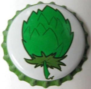 HOPS, CORONA cerveza verde y blanca sin usar, tapa de botella, muy bonita - Imagen 1 de 1