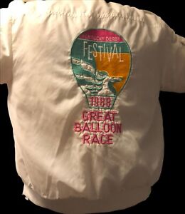 RARE 1988 Kentucky Derby festival great balloon race F&C sportwear jacket med