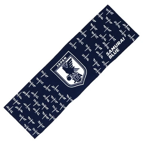 WORLD CUP Japan National Soccer Team Samurai Blue Tenugui Towel Dragonfly New Cover
