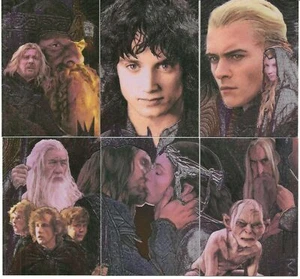 Lord of the Rings Masterpieces Series Two Etched Foil Chase Card Set of 6 Cards - Picture 1 of 2