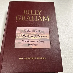 Billy Graham His Greatest Works Peace With God Secret Happiness Answers Hardback - Picture 1 of 7