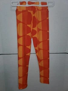 NEW S/M Lularoe Halloween Kids Leggings Candy Corn Orange - Picture 1 of 3