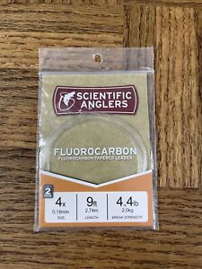 Scientific Anglers Fluorocarbon Tapered Leader 9 FT 4.4 LB