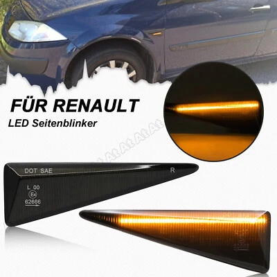 LED Schwarz Seitenblinker Blinker Für Renault Megane II Espace IV Avantime Wind - Bild 1 von 4