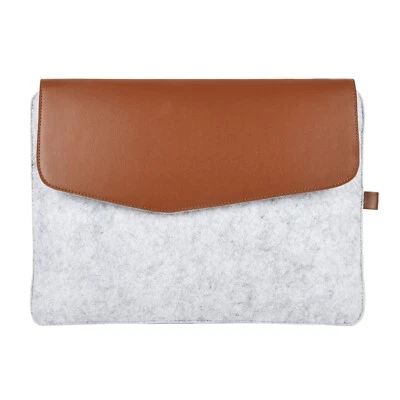 Funda de fieltro gris claro reciclada ecológica de moda para portátil Foto 1 de 4