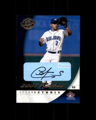 2001 Donruss Rookie Autographs #191 Cesar Izturis/250* 1625 (ref 164509) - Image 1 of 2