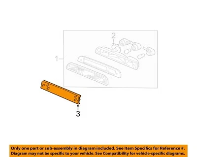 FORD OEM 99-07 F-250 Super Duty High Mounted Stop Lamp-Cover F81Z13A656AA - Image 1 of 2