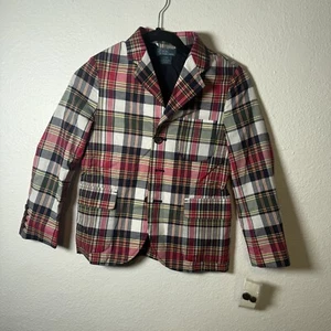 $135 Polo Ralph Lauren Patchwork BOYS Blazer/Sport Coat sz: S (8) - Picture 1 of 5