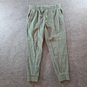 Boden Pants Womens Size 10 Green Corduroy Joggers Elastic Waist Pockets Casual - Picture 1 of 11