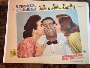 TAKE A LETTER DARLING 1942 LOBBY CARD -ROSALIND RUSSELL FRED MACMURRAY 11”x14” - Bild 1 von 10