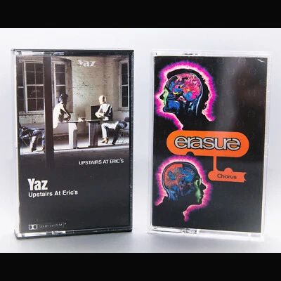 YAZ ERASURE x2 Audio Cassette Tape Lot | Upstairs At Eric's / Chorus | Tested ! - Image 1 of 4