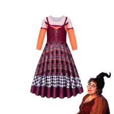 Halloween Hocus Pocus2 Mary Sanderson Role Play Children's Dress Stage Costume