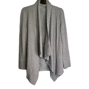 Conjunto de suéter a rayas gris blanco gris Zenergy para mujer talla 0/S - Imagen 1 de 5