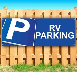 RV PARKING Advertising Vinyl Banner Flag Sign Many Sizes - Picture 1 of 3