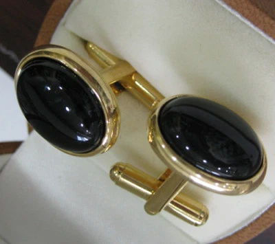 Green Jade Round Agate Men Cufflinks Wedding Party Shirt Clip Cuff Links Jewelry - Image 1 of 4