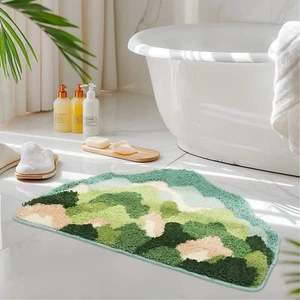 Shower Bath Non-slip Mats For Bathroom 28"x18"small Rug Soft Boho Rugs Cute - Picture 1 of 9