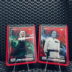 2024 Topps Chrome Star Wars Red Raywave Refractor / Take Your Pick - Picture 1 of 4