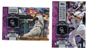 2013 Topps Series 2 Chasing History Troy Tulowitzki Colorado Rockies # CH-97 - Picture 1 of 1
