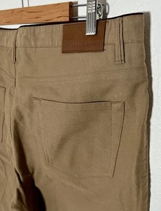 LUCIANO BARBERA Mens Cotton FF Trousers Pants Brown Sz 54 (36x35) - NWT $395 - Picture 1 of 9