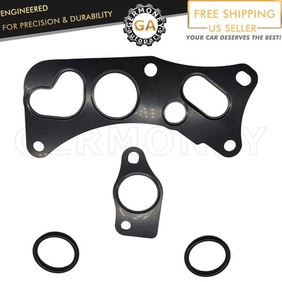 For 99-17 Honda Odyssey Accord V6 Coolant Passage T-Stat Housing Gasket Kit New Foto 1 de 3