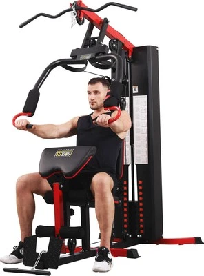 Sistema de gimnasio multifuncional completo en casa estación de ejercicio entrenamiento de cuerpo completo Foto 1 de 4