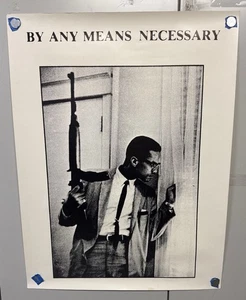 "Póster vintage de 1990 - Malcolm X: por cualquier medio necesario - 19x25""" - Imagen 1 de 3