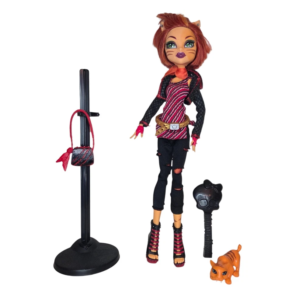 Cartera Mattel Monster High Toralei Doll First 1st Wave G1 2011 Pet Stand Foto 1 de 4