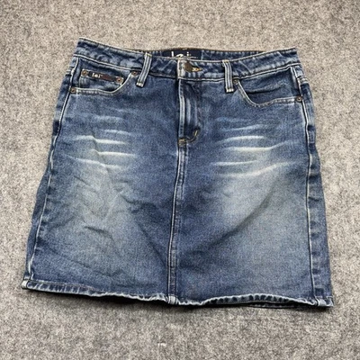Vintage Y2K L.E.I. Mini falda vaquera de tiro medio para mujer talla 9 años 90 preppy indie Foto 1 de 4