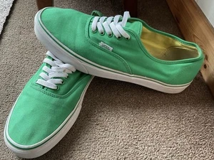 Vans Trainers Size 11.5 Classic Green PLEASE READ DESCRIPTION Vans Off The Wall - Picture 1 of 8