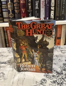 The Great Hunt - Robert Jordan (Hardcover) First Edition/Late Print, VG+ Wheel 2 - Picture 1 of 13