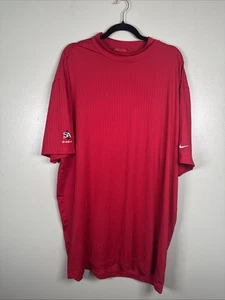 Polo Nike Golf Cuello Simulado Rojo Profundo Manga Corta Talla 2XL St Albans En Manga - Imagen 1 de 9
