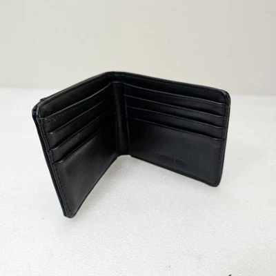 Бумажник мужской складной London Fog черный б/у в отличном состоянии - Изображение 1 из 4