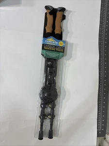 Cascade Mountain Tech 100% Carbon Fiber Quick Lock Trekking Poles Cork Grip - Picture 1 of 6
