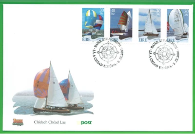 Ireland SC#1332-35 Sailing FDC 2001 - Image 1 of 3