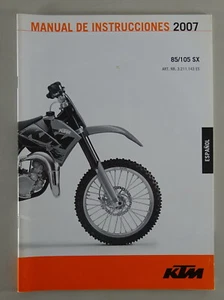 Manual De Instrucciones KTM 85 SX / 105 SX - Año 2007 - Imagen 1 de 1