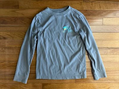 Boys J. KHAKI Gray Reel Thing Blue Damsel Fish Long Sleeve Shirt Size Medium - Image 1 of 4